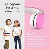 lilgadgets connect+ casque pour filles pour l'école filaire avec microphone, limitation du volume pour une écoute sûre, bandeau réglable, coussinets rembourrés de confort, casque pour l'école, rose