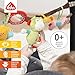 Fehn Kinderwagenkette Spielzeug Safari – Baby Mobile Kette mit niedlichen Figuren zum Aufhängen an Kinderwagen, Babyschale oder Kinderbett – Kinderwagen Zubehör für Babys und Kinder ab 0+ Monaten