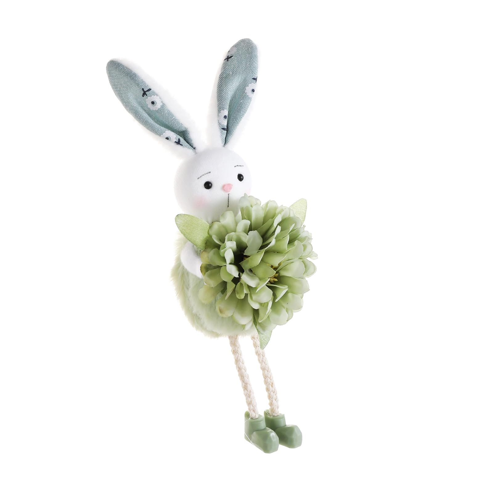 Colorful Hare Doll Decoration Polyester Hare Figurine Pendant for Door Window Balconies Indoor and Outdoor Ornament