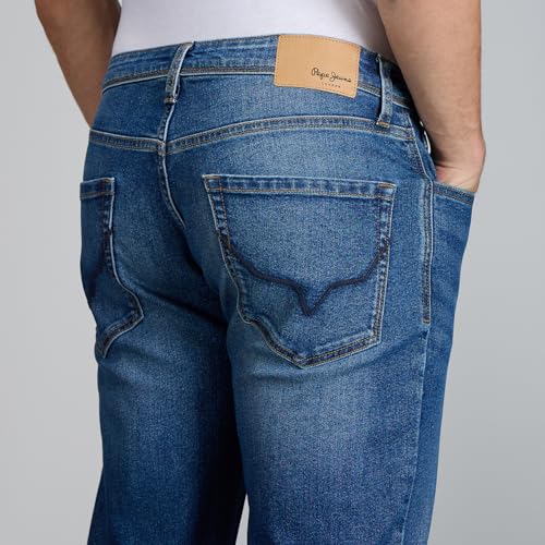 Image of Pepe Jeans Men's Jeans | Straight Fit | Mid Rise | Stretchable