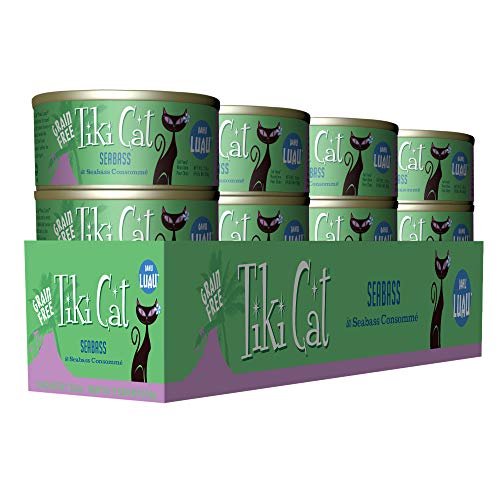 Tiki Cat Luau Grain-Free, Low-Carbohydrate Wet Food with Poultry or Fish in Consomme