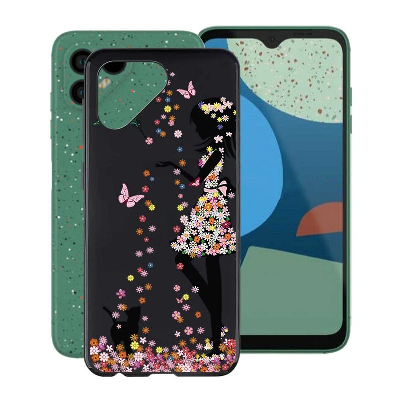 Custodia KJYF In Silicone Morbido Per Fairphone 4 - Ultra Sottile, Anti Graffio, Design Marmo Bianco