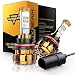 Auxbeam LED Headlights F-16 Series 9004 HB1 LED Headlight Bulbs with 2 Pcs of Headlight Bulbs SMD LED Chips Hi-Lo Beam - 50W 5000lm Low Beam & 50W 5000lm High Beam