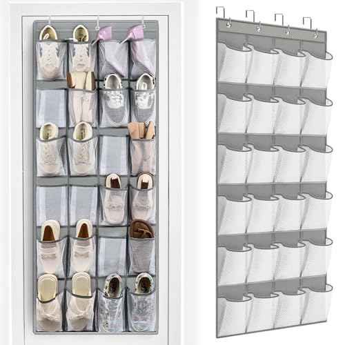 Sapateira de Porta Organizadora, Vertical, Transparente e Pendurável - Organizador de Sapatos para Parede