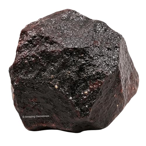 Image of Amazing Gemstone Garnet Raw Crystals and Healing Stones, Natural Rocks for Tumbling - DIY Raw Stones and Crystals, 2 Pieces