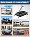 ExploreHorizon 20GAL Heavy-Duty Oil Drain Pan with 12V Electric Pump, 8.2FT Hose & Folding Handle for Cars, Trucks, RVs, Black