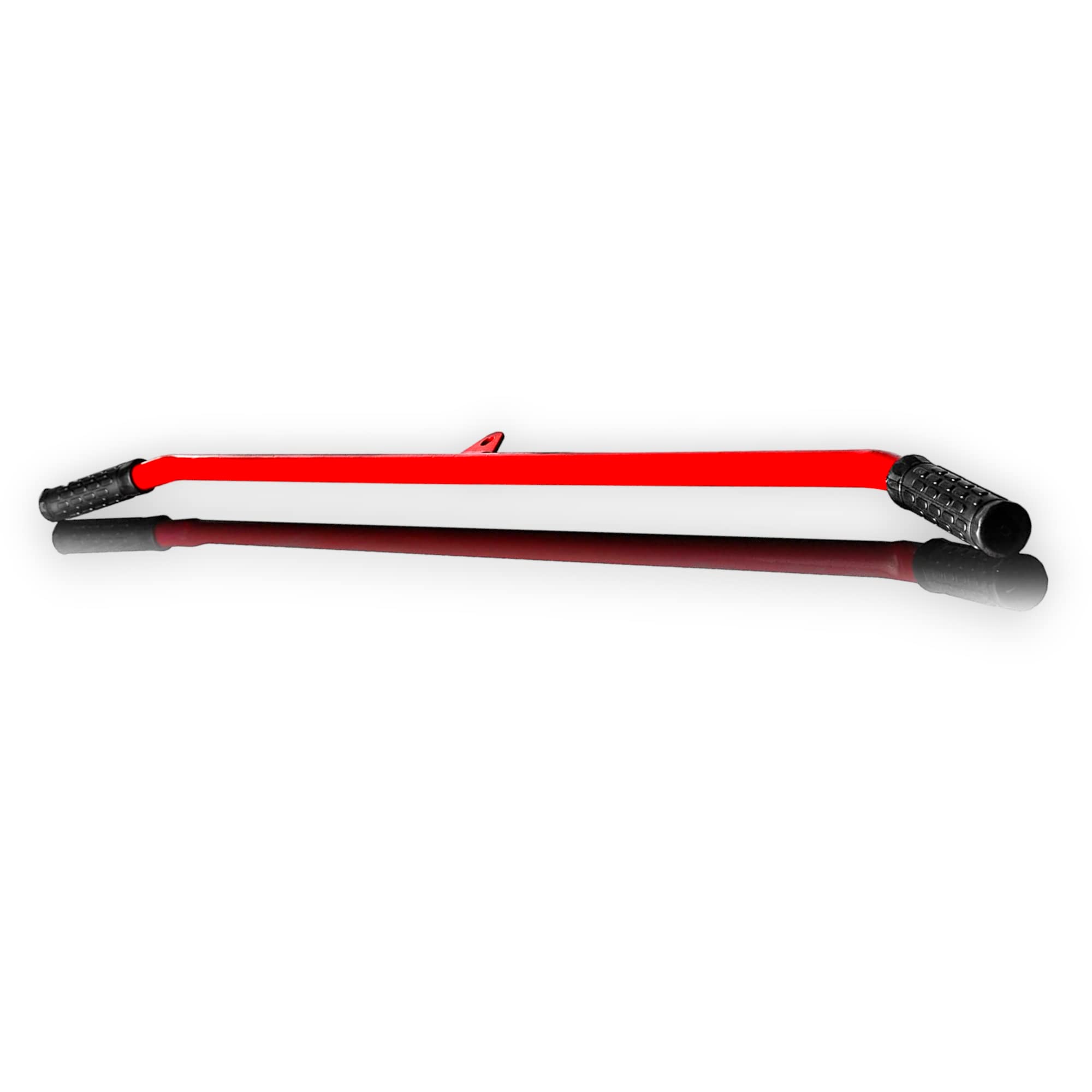 FH Tricep Double Rope/Tricep Press Down Bar/Straight Revolving Bar / M8 Hook/Foam Handle/Tricep Full Extension/Seated Row/Sold Chrome Finish (Angled-bar-steel)