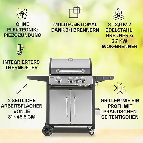 Gasgrill bis 400 Euro von Klarstein mit großer Grillfläche