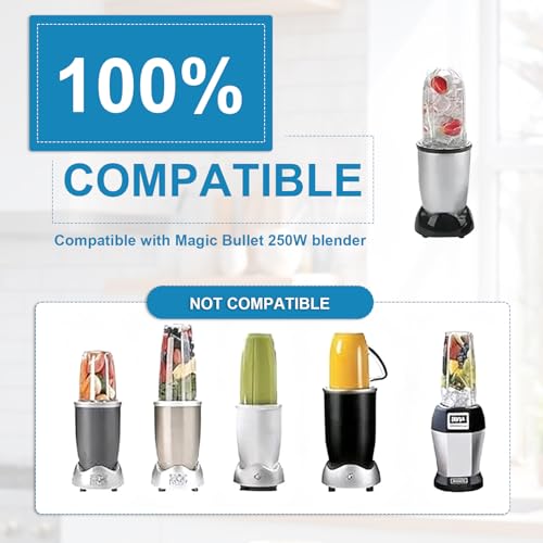 Sonhomay 16oz Blender Cup 3 Pack Replacement Part Cup Mug with Lid Compatible with Magic Bullet 250W Blender Mixer, Juice Glasses Accessories - Image 2