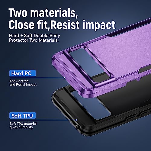Coque Pixel 8 robuste violette protection haut de gamme - 4
