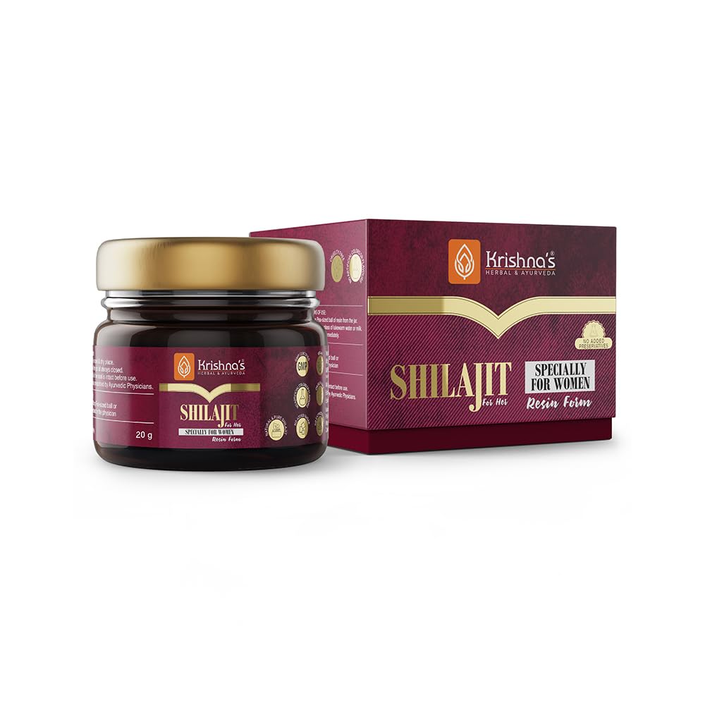 KRISHNAS HERBAL & AYURVEDA 100% Pure Shilajit Resin for Womens, Boost Performance, Energy, Stamina, Endurance, Strength & Overall Wellbeing - 20 gm (Pack of 1) (B0DG5SWSN8) Amazon Price History, Amazon Price Tracker
