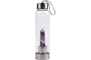 Elegant Crystal Glass Water Bottle: Embrace Wellness