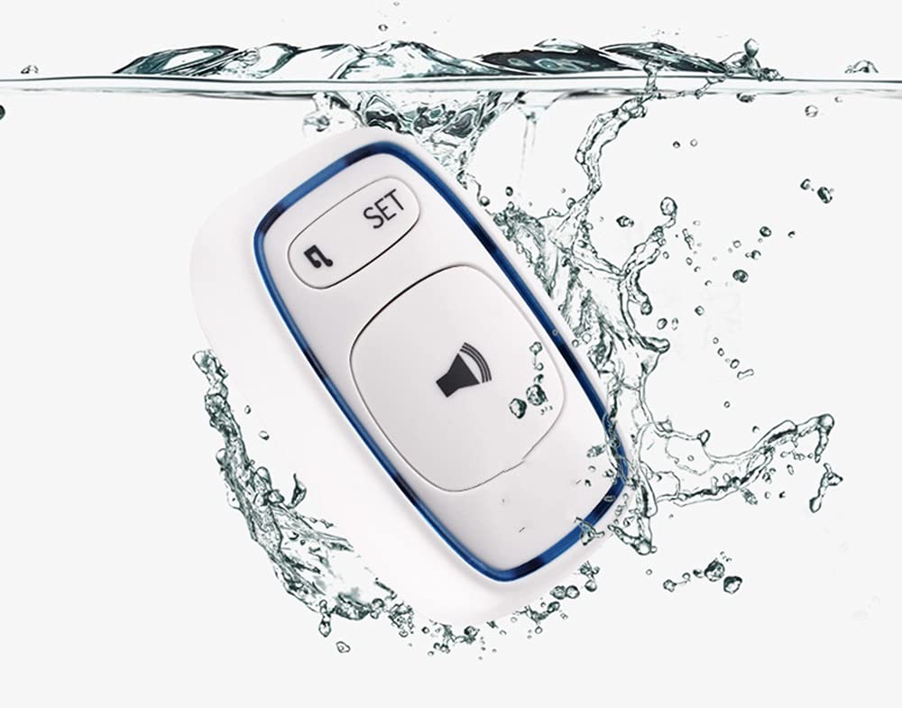 Timbre InaláMbrico Enchufe De Pared Inalámbrico, Diseño De Timbre a Prueba De Agua De 4 Volúmenes Con LED Intermitente Blanco Ideal Para Timbre De Entrada De Puerta Enchufable Adecuado Para Familias