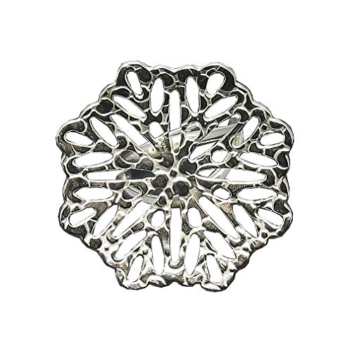 Bague en argent massif 925 réglable grande fleur pour sublimer vos tenues d'été