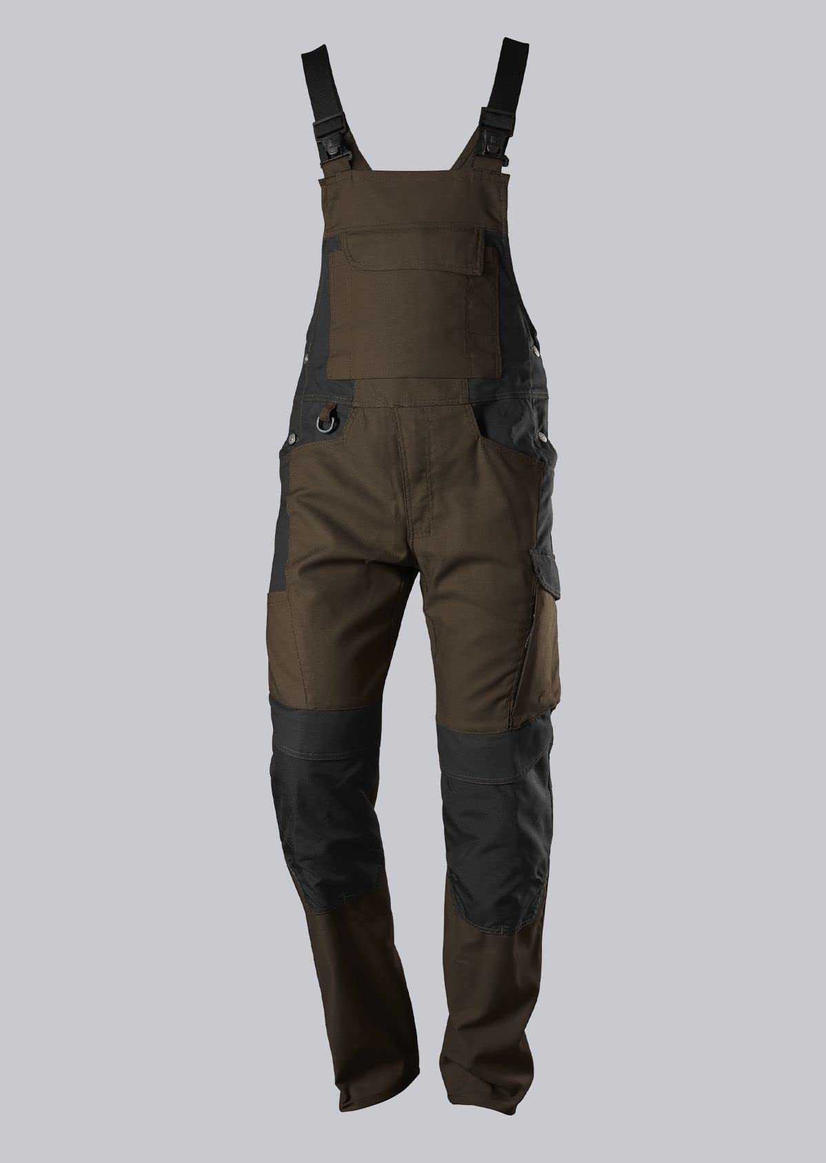 BP 1821-565-4832-39/42n Fabric Blend Stretch Braces with Clip Fastenings, 65% Polyester/35% Cotton, Brown/Black, 39/42N Size