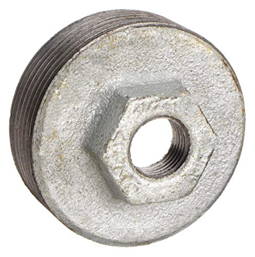 4Inch X 3/4Inch Pipe Size,Galvanized Malleable Iron Hex Bushing, Mnpt X Fnpt Connection Type,20400002724