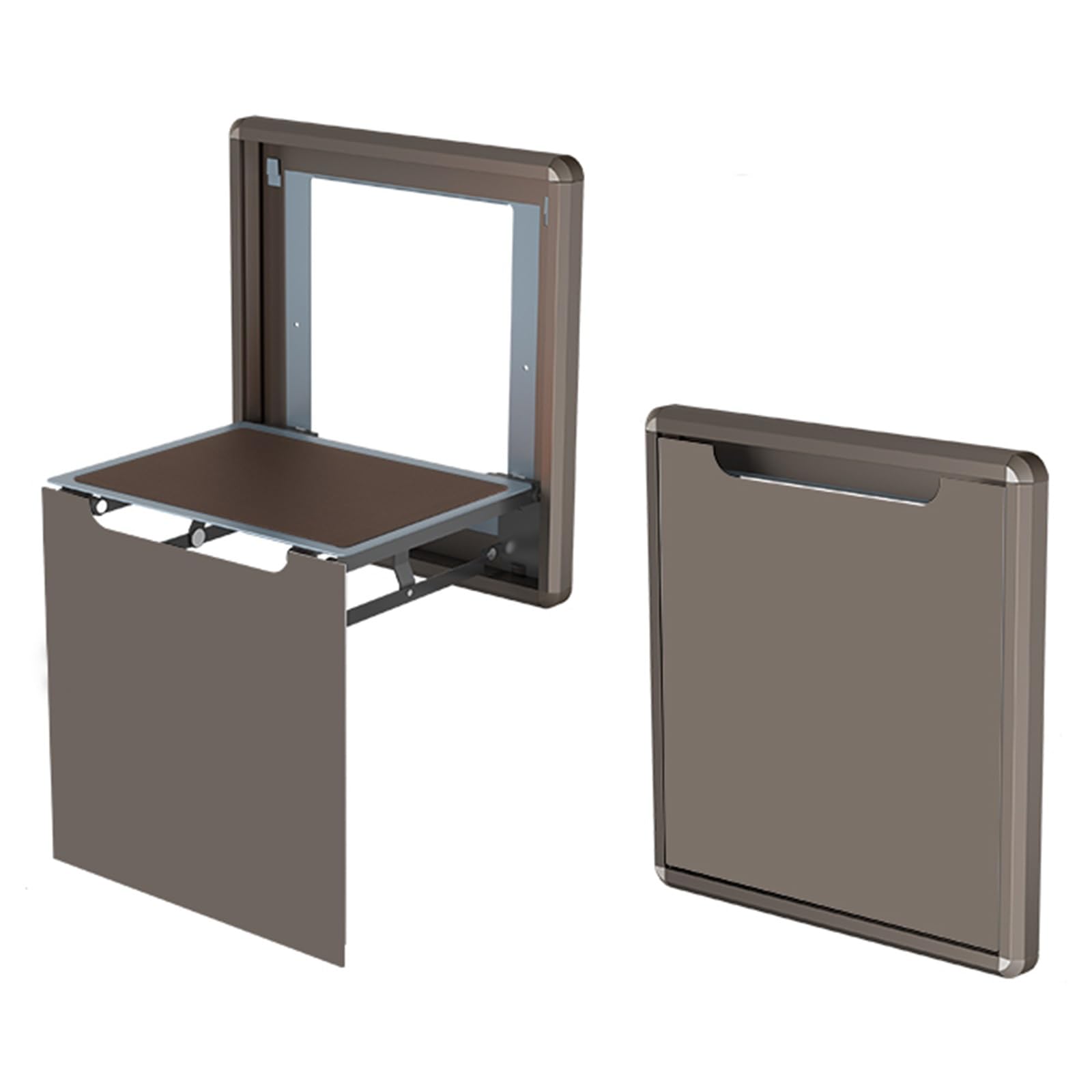 Chaise pliante murale en alliage d'aluminium haut de gamme