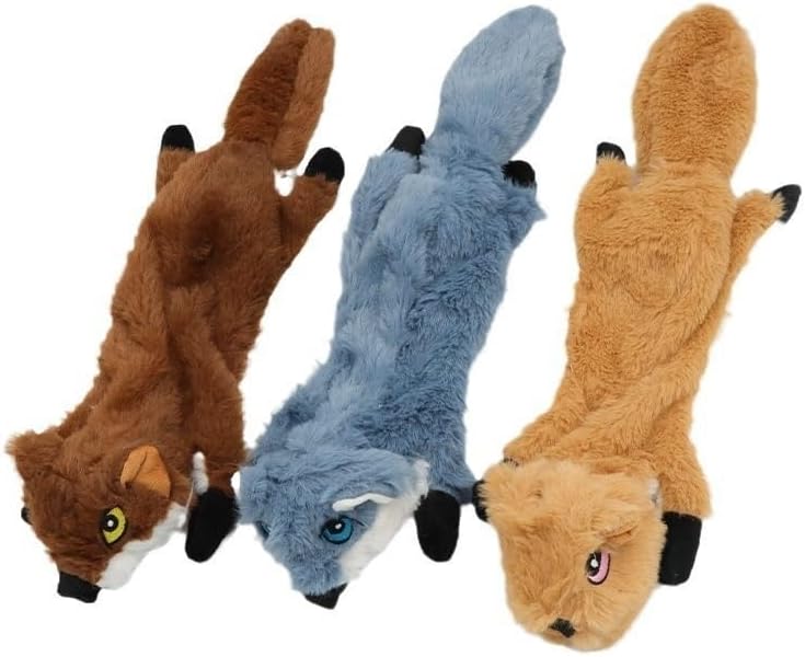 Plush Dog Toys, Cute Soft Dog Toy Squeaky Cuddly Soft Chew Dog Toys Chewing Teeth Interactive Dog Toy Plush Pet Toy for Small Medium Size Dogs