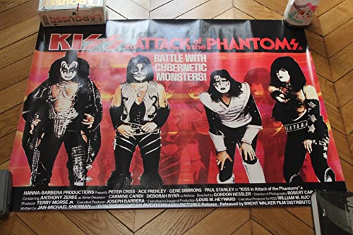 Affiche Kiss Attack of the Phantom 1978 repro quad UK grand format 30x40 pouces pour collectionneur