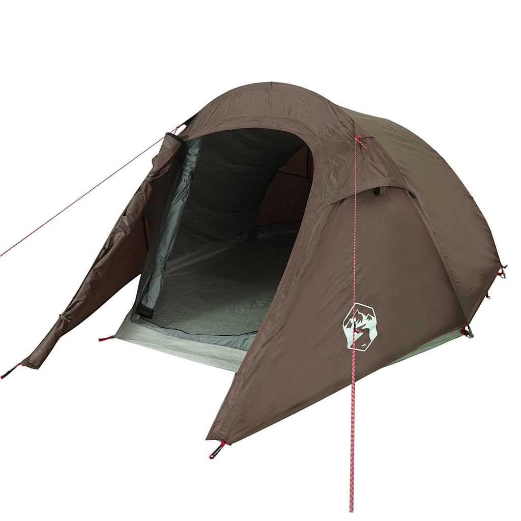 Tente tunnel pour personnes vert olive imperméable avec auvent amovible, ventilation, moustiquaire, tente de camping pour l'extérieur, festival, randonnée, avec poteaux et bac de sol
