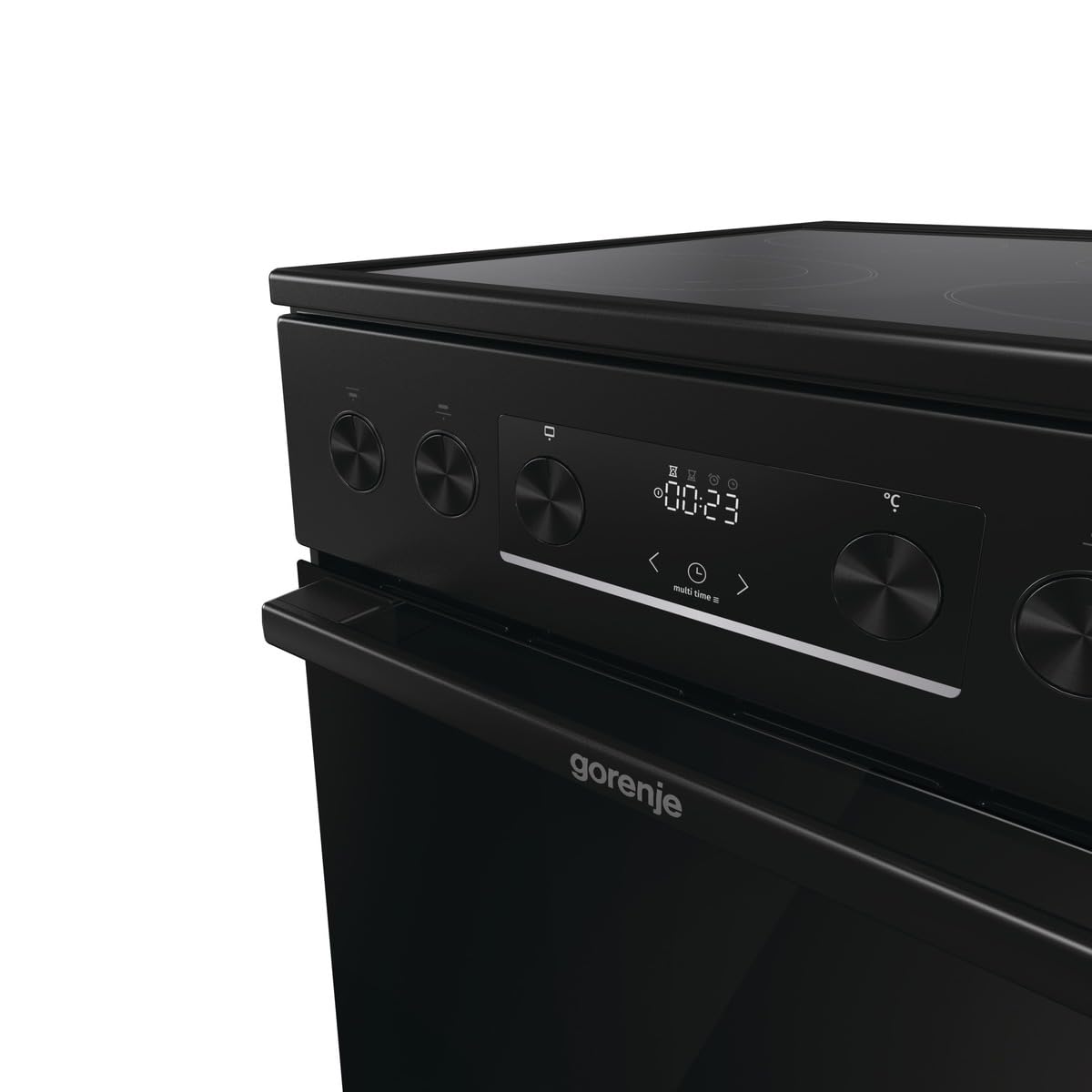 Gorenje GECS5C70BPA Elektro-Standherd 50cm 70 Liter Glaskeramik-Kochfeld schwarz