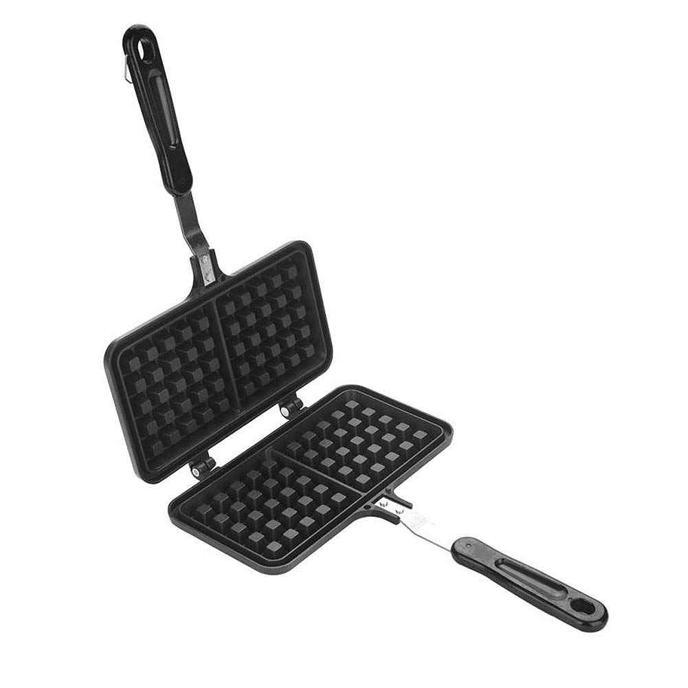CANDeal - Sartén Antiadherente de Gran tamaño para Hacer gofres para gofres belgas, tostadora para sándwich, Desayuno, Uso en la Estufa