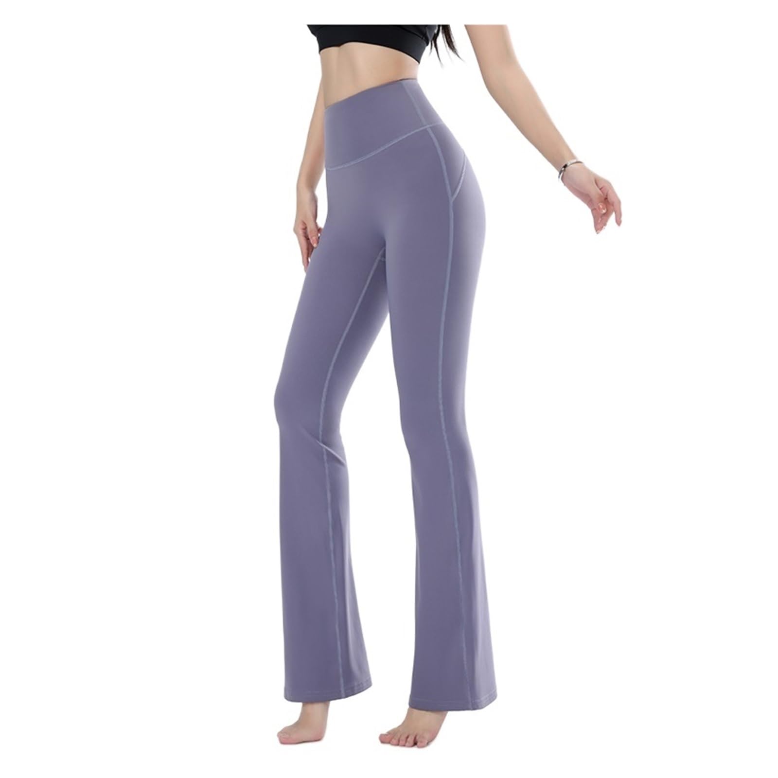 Leggings For Mujer, Pantalones De Yoga Ajustados, Pierna Ancha Y Cintura Alta para Yoga Fitness