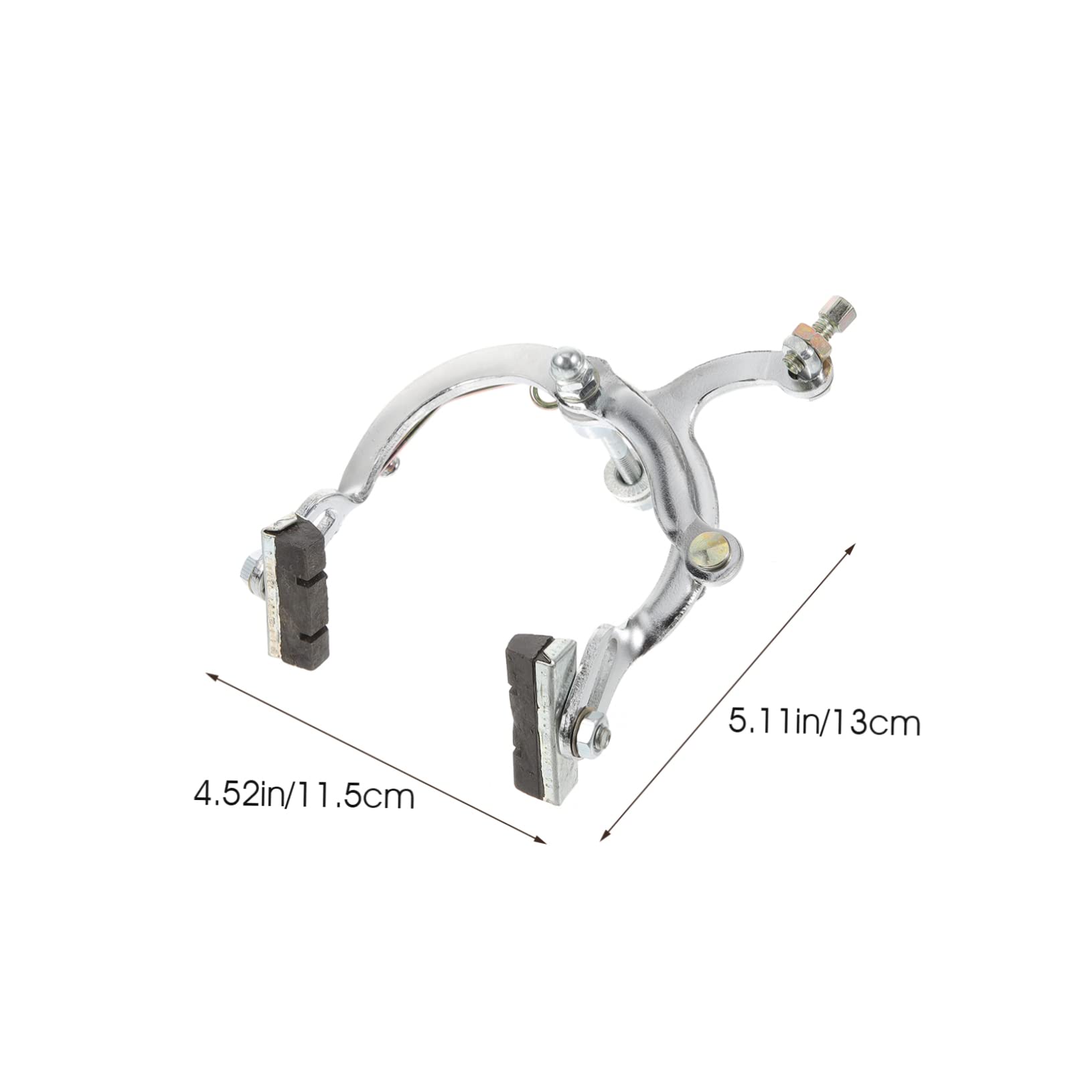 GOOHOCHY 2pcs Metal Rubber Bike Brake Calipers Long Reach for Cycling Replacement Caliper Set for Bicycle