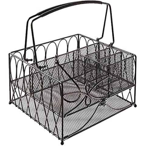 Gourmet Basics by Mikasa 5228875 Loop Picknick-Teller, Servietten- und Besteckaufbewahrung Cover