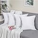 Utopia Bedding - Kissenbezug 40x40 4er Set - Kopfkissenbezug 40 x 40 aus 100% gebürsteter Mikrofaser mit Umschlagverschluss - Falten-, verblassen- und schmutzabweisende Kissenbezüge 40x40 - Weiß