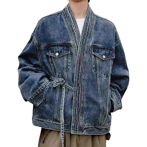 Chaqueta vaquera para hombre de corte holgado estilo casual para primavera y otoño