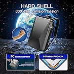 BOPai Hard Shell Tsa Laptop Backpack for Men Gaming Backpack for 17.3 inch Anti Theft Expansion Backpack Light Slim Black Usb Waterproof 15.6 Rucksack - Image 5