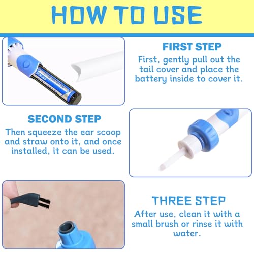Oroclear Ohrenschmalz Entferner Sauger, 30ml Ohrenschmalz Entferner, Oroclear Ohrenschmalz-Sauger, Ohrenschmalz-Reiniger mit 2 Waschbaren Ersatzköpfen, Ohrenschmalz Entfernen und Besser Hören