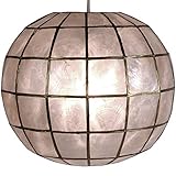 Red Lantern Princess Capiz Hanging Lamp