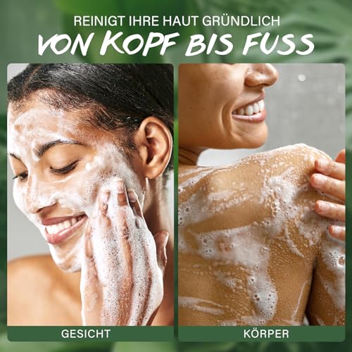 Teebaumöl Duschgel und Seifenstück für Hautreinigung