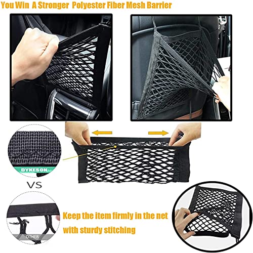 DYKESON Pet Barrier Dog Car Net Barrier with Auto Safety Mesh Organizer Baby Stretchable Storage Bag Universal for Cars… - Image 4