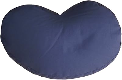 fabrizm 日本製 ピーナッツビーズクッション オックス ネイビーブルー 1370-bl-bl