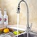 ZYLEDW Krany, 360 Obrotowy Bar Kuchenny Zlew Zlewozmywaka Pojedyncza Zimna Woda Elastyczna Szyja Pralnia Ogródek Na Zewnątrz Kurekers/Deck Mount