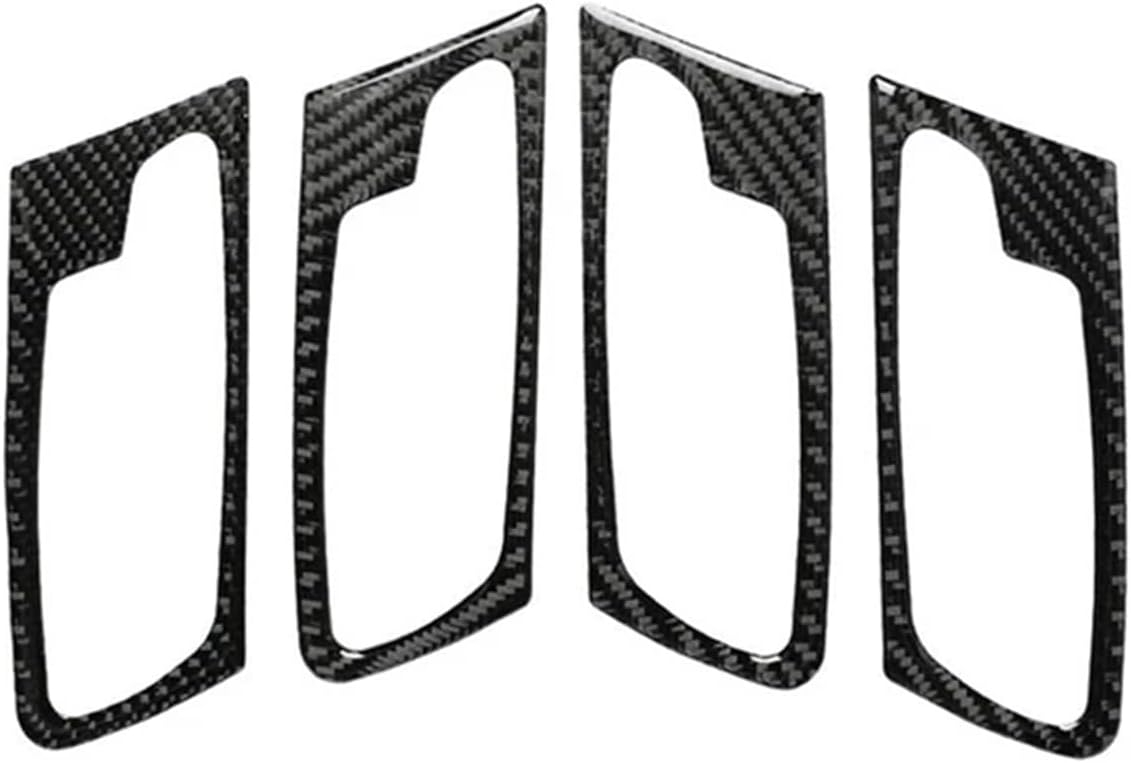 4Pcs Carbon Fiber Interior Door Handle Cover Trim for bmws X5 E70 X6 E71 2008-2013