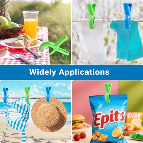 8 Stück Handtuchklammern Für Strandliegen, Wäscheklammern Groß, Winddicht Handtuchclips, Starke Strandtuch Klammern, Badetuch Klammern für Strandtuch, wegzublasen, Urlaub, Strand