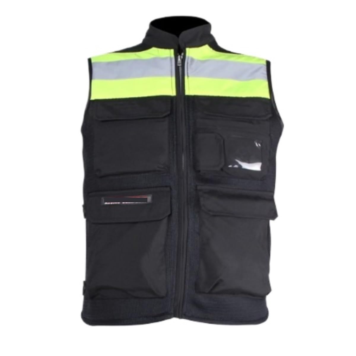 Chaleco De Reflectante Ropa De Trabajo Chaleco Reflectante For Ciclismo, Ropa De Trabajo Fluorescente For Exteriores(Black,3XL)
