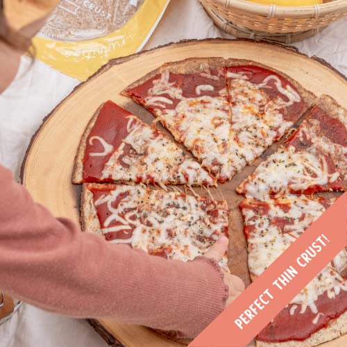 Angelic Bakehouse Flatzza Pack - 14 Ounce, Pack Of 3 - Sprouted 7-Grain Flatbread Pizza Crust - Vegan, Kosher And Non-Gmo (6 Crusts) #TOP3