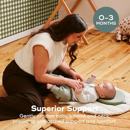 Image of Babymoov Lovenest, Pediatrician-Designed Baby Head & Neck Support, Sage