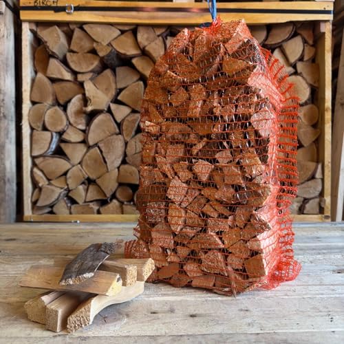 Mortimers Fuels Kiln-Dried Kindling Nets (Pack of 3) – Quick-Light Firewood for Log Burners, Fire Pits, Stoves & Fireplaces