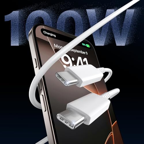 Image of Phone 17 16 Pro Max Charger Fast Charging,45W Phones 17 Charger Type C Chargers USB C Charge Block &10FT Long C Charging Cables Cord for i.Phone 17 /17Pro / 17 ProMax /Air /Phone 16 15 Pro Max,Black /White