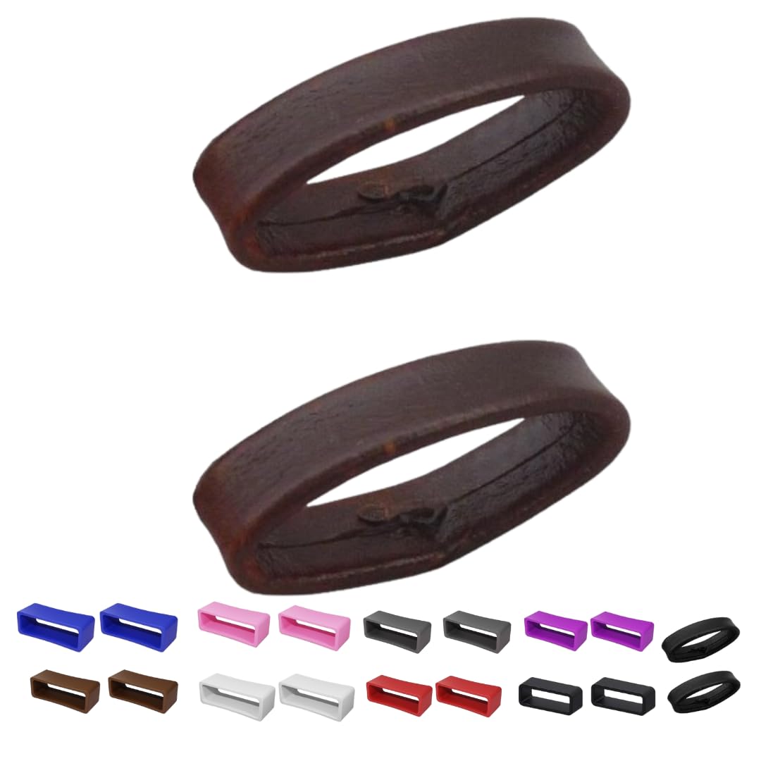 AROA 20mm PVC Rubber leather Couple of Loop Smart Watch Pack of 2 - Image 1