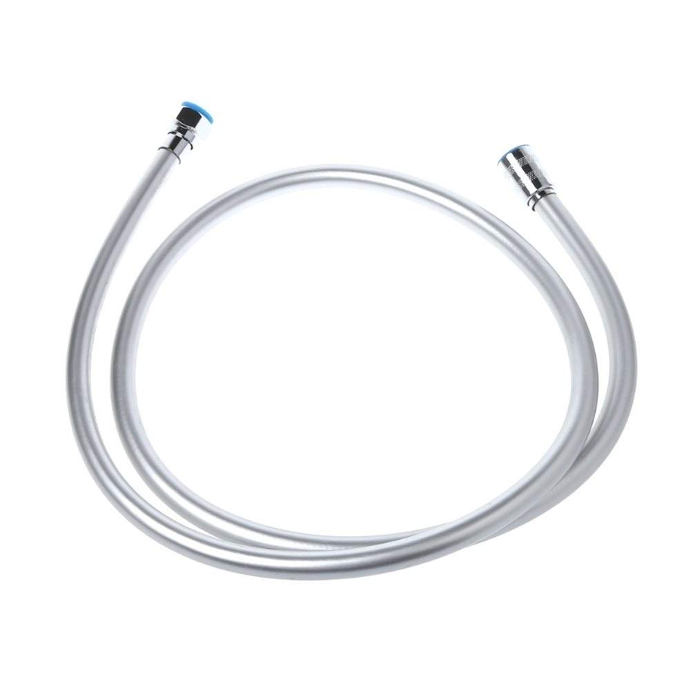 Rohcghc Chrome Shower Hose, Stainless Steel Universal Replacement Hose,Shower 1.5M Pvc Flexible Bathroom Plumbing Hand Held Pipe