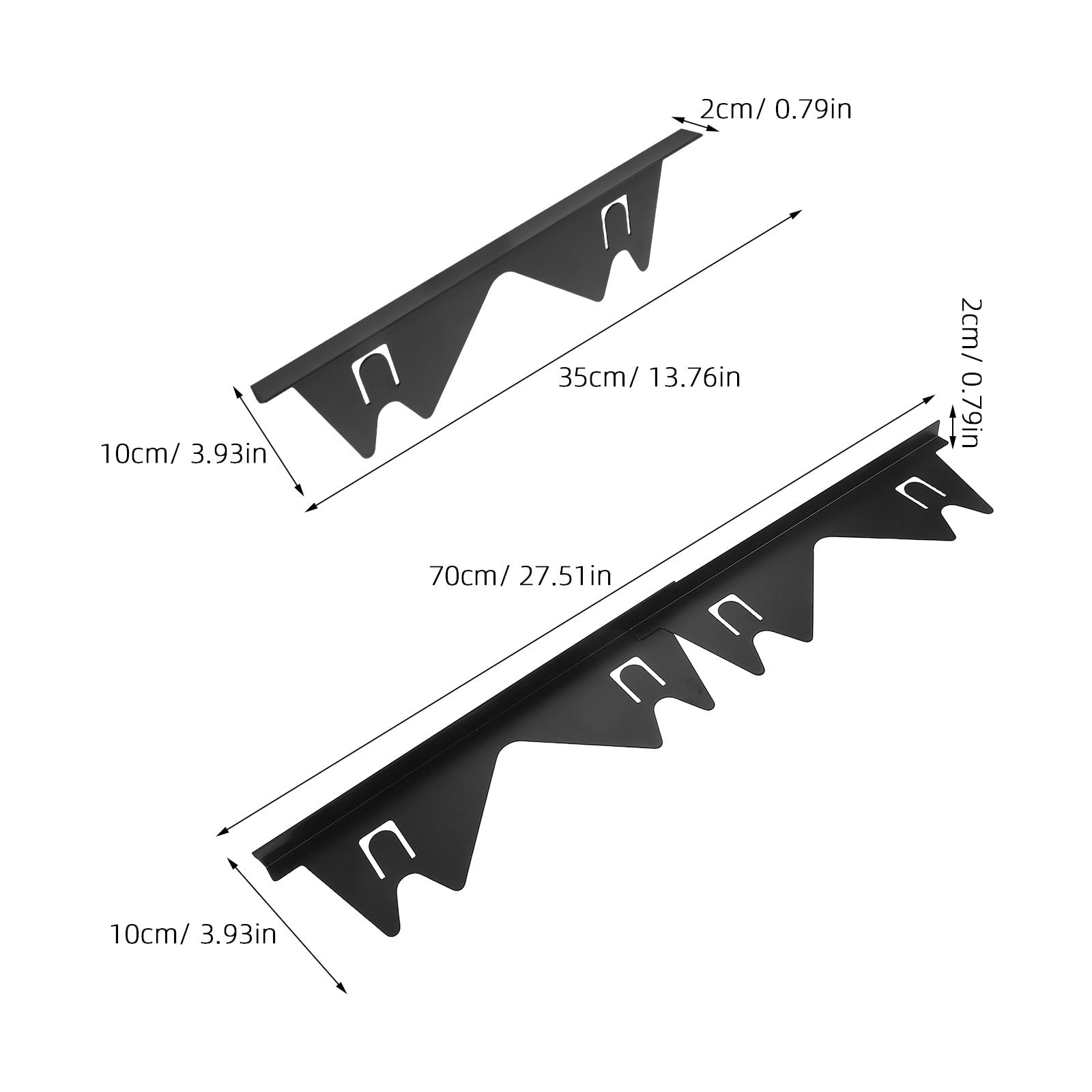 Kisangel 4 caches d'espace pour cuisinière en acier inoxydable : garniture de finition métallique pour cuisinière, protection pour l'espace entre la plaque de cuisson et le plan de travail,