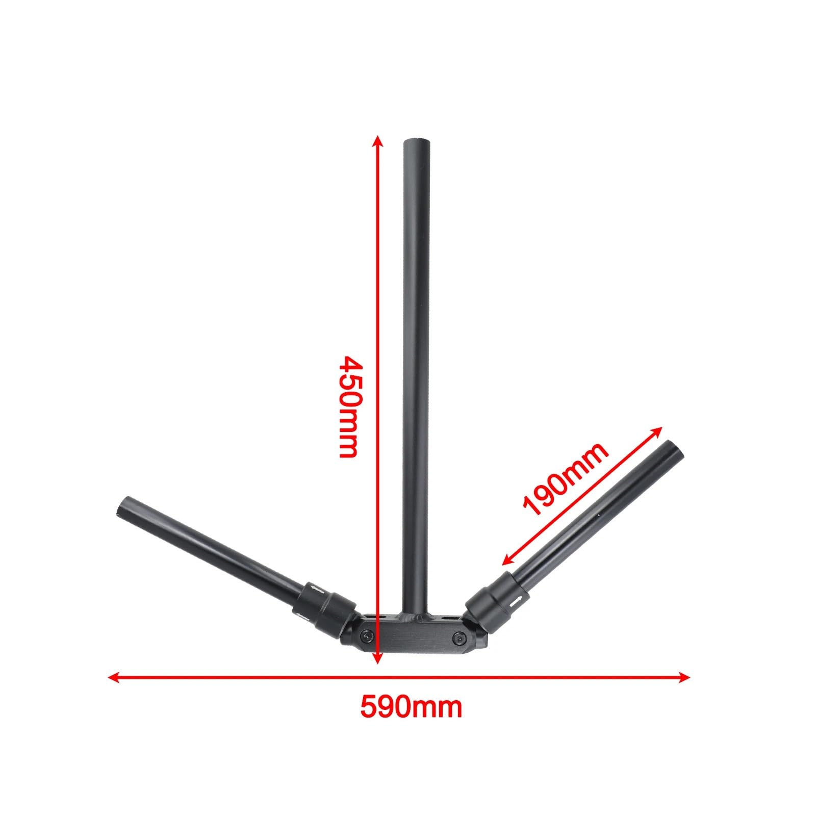 Manillar Plegable de 10 Pulgadas for Patinete eléctrico KU-goo M4, Juego de grifos en T, Accesorios