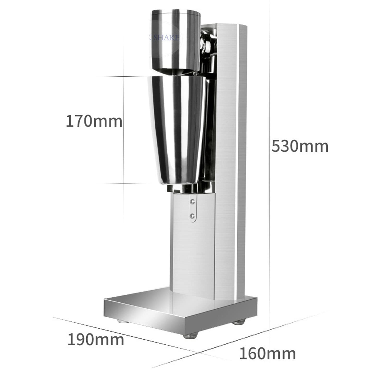 Elektrischer Milchshake -Mixer Shaker Getränkemixer 2 Geschwindigkeiten Milch Frother Kaffeeschaummilchtee Mixer Proteinschüttler Für Cremige Milchshakes Protein Shakes Cocktails Smoothies 27OZ 150W